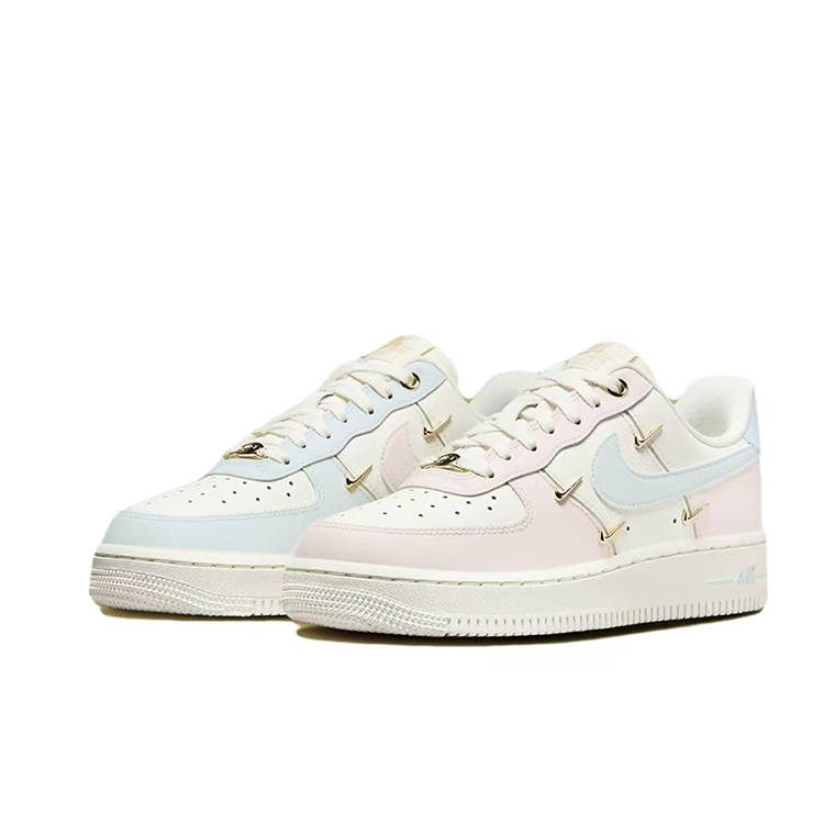 Nike Nike Air Force 1 Skateboard Shoes Women's Low Top Blue Pink