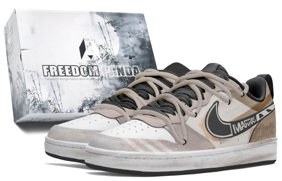 Nike Nike Court Borough Low 2 Slip Resistant Abrasion Resistant Low top Skateboard Shoes GS Yellow Brown