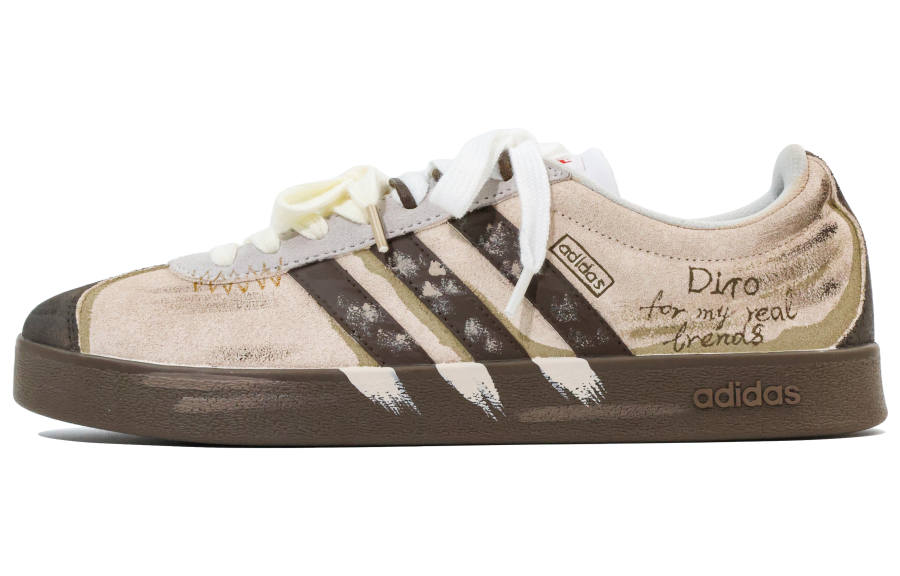 Adidas Adidas VL COURT 2.0 Low top Skateboard Shoes Unisex Pink Gray