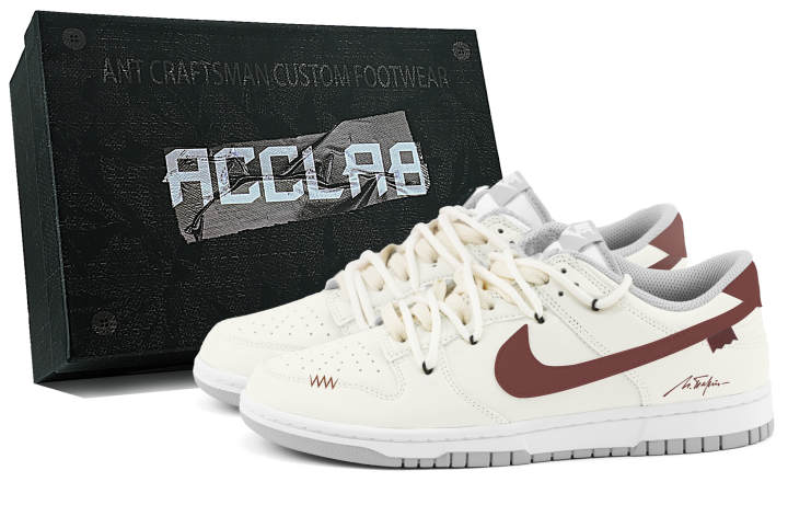 Nike Nike Dunk Breathable Height Increasing Low top Skateboard Shoes Men's Ecru