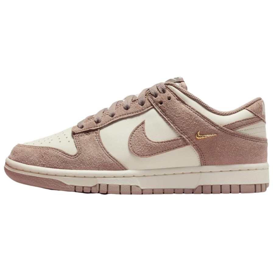 Nike Nike Dunk Leather Cushioning Low top Skateboard Shoes Women's Pink White