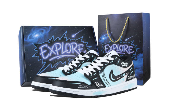 Jordan Jordan Air Jordan 1 Chasing The Wind Abrasion Resistant Abrasion Resistant Low top Skateboard Shoes Unisex Blue