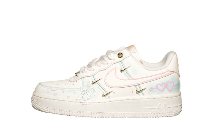 Nike Nike Air Force 1 Abrasion Resistant Low top Skateboard Shoes Women's White