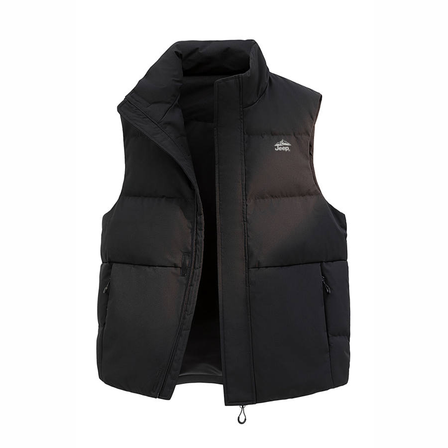 Jeep Jeep Down Vests Unisex Stand Collar Thickened Workwear