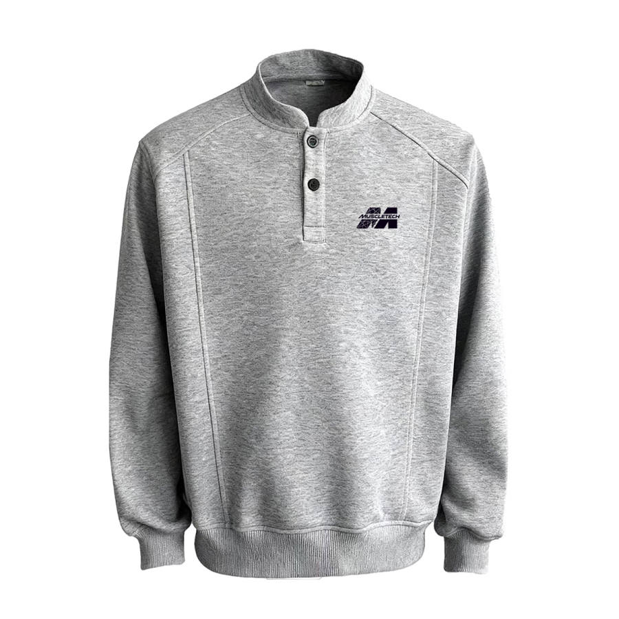 MUSCLETECH MUSCLETECH Sweatshirts Unisex Henry Collar Moderate Regular
