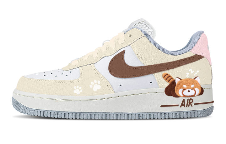 Nike Nike Air Force 1 Slip Resistant Abrasion Resistant Low top Skateboard Shoes Women's Yellow White