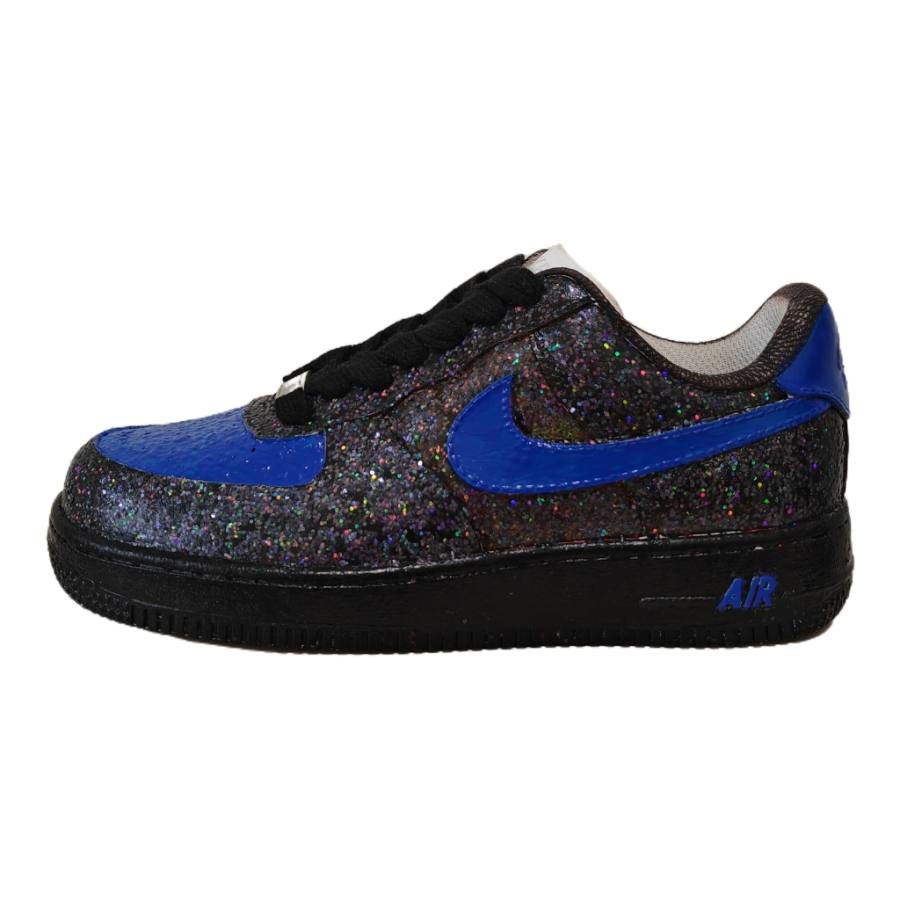 Nike Nike Air Force 1 Blue Ink Stardust Low top Skateboard Shoes Men's Black Blue