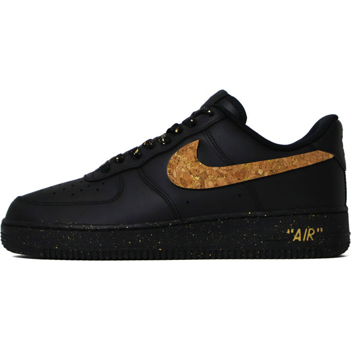 Nike Nike Air Force 1 Abrasion Resistant Low top Skateboard Shoes Unisex Black Brown