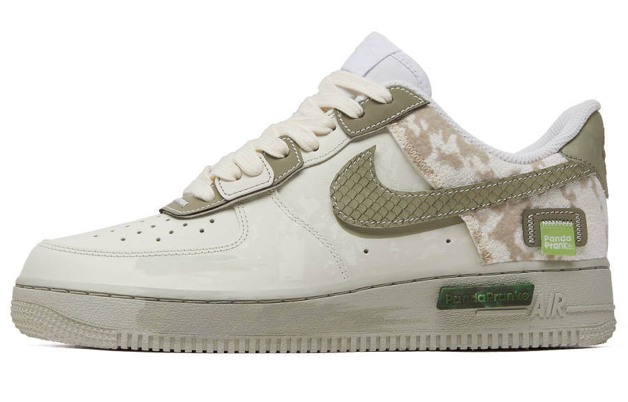Nike Nike Air Force 1 Cushioning Low top Skateboard Shoes Men's Beige Green