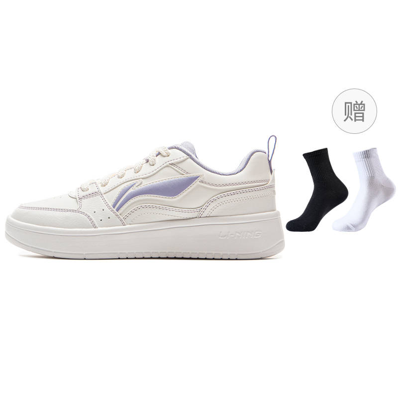 Li-Ning Li Ning Sycee Slip Resistant Cushioning Abrasion Resistant Lightweight Breathable Low top Skateboard Shoes Women's