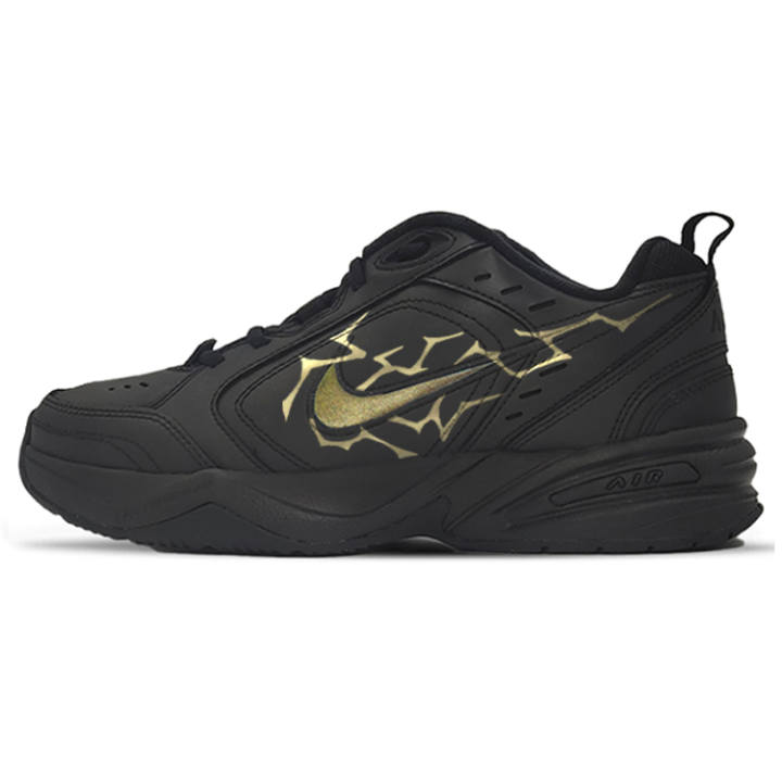 Nike Nike Air Monarch 4 Flash Gold Cushioning Abrasion Resistant Height Increasing Low top Chunky Sneakers Unisex Gold