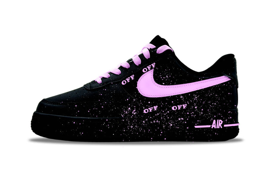 Nike Nike Air Force 1 Purple Trace Abrasion Resistant Abrasion Resistant Low top Skateboard Shoes Unisex Purple