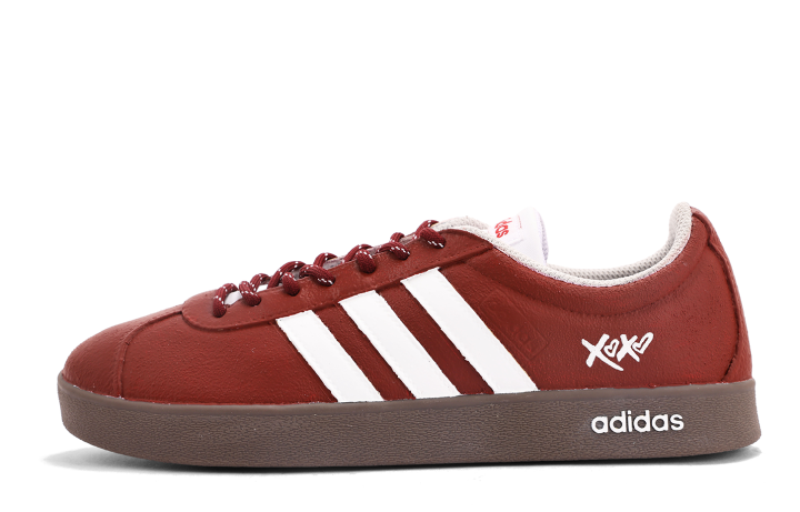 Adidas Adidas VL COURT 2.0 Coverage Abrasion Resistant Coverage Abrasion Resistant Low top Skateboard Shoes Unisex Red White