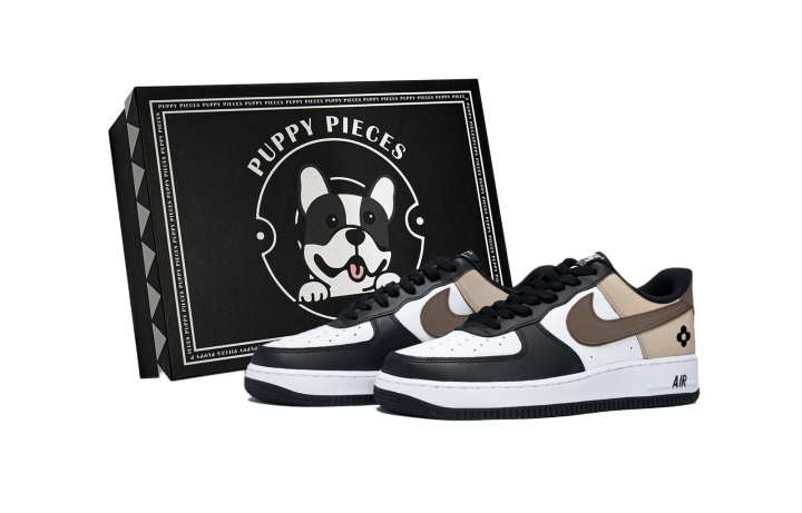Nike Nike Air Force 1 Rose Latte, Exclusive Shoe Box Slip Resistant Low top Skateboard Shoes Men's White Brown