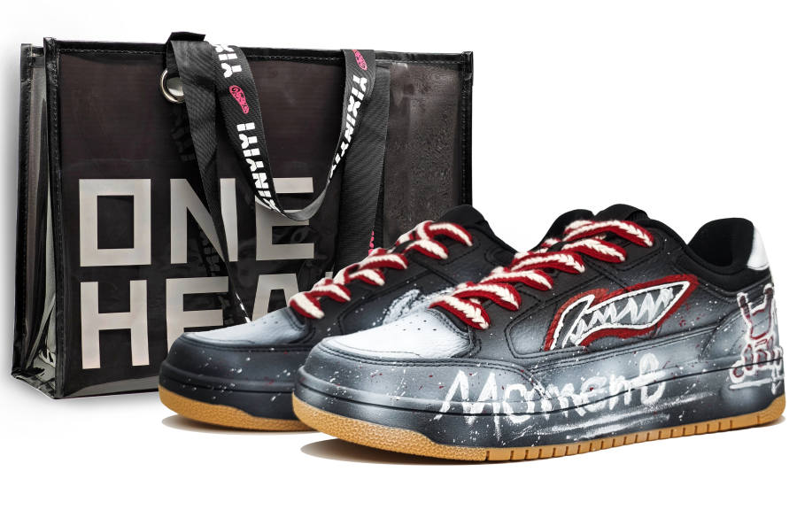 Li-Ning Li Ning Tianji Synthetic Leather Slip Resistant Abrasion Resistant Slip Resistant Abrasion Resistant Low top