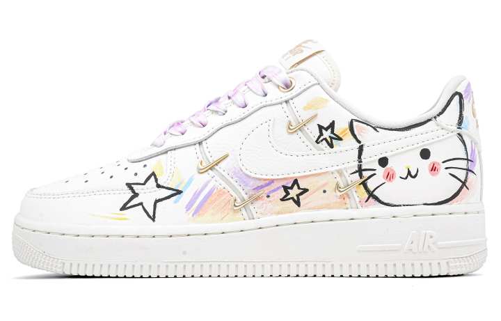 Nike Nike Air Force 1 Skateboard Shoes Women's Low Top Black White