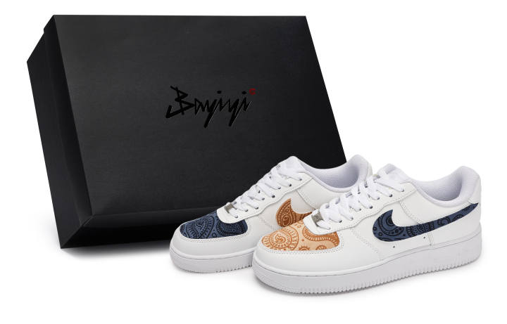 Nike Nike Air Force 1 811 Manufacturing, Mismatched Cashews, Special Shoe Box Abrasion Resistant Abrasion Resistant Low top