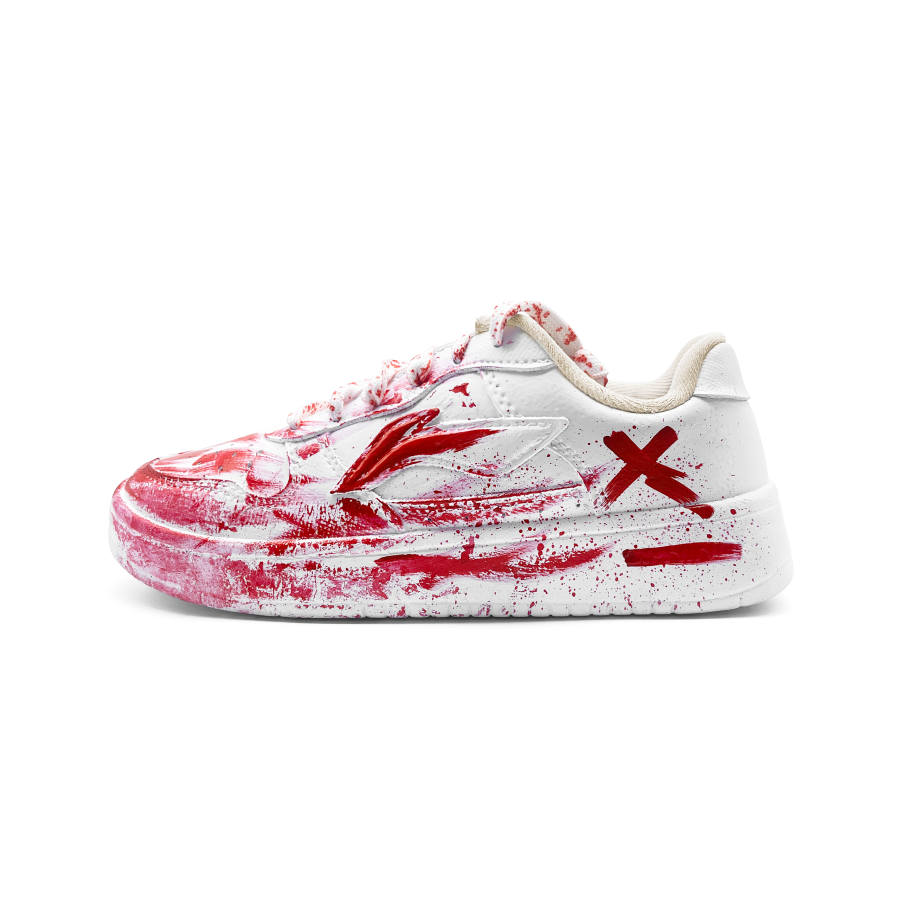 Li-Ning Li Ning Floating Boat Cushioning Slip Resistant Low top Skateboard Shoes Unisex White