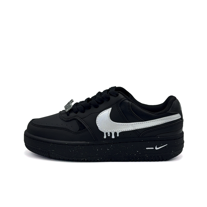 Nike Nike Gamma Force Silver Star Shimmer Low top Skateboard Shoes Unisex Silver Black