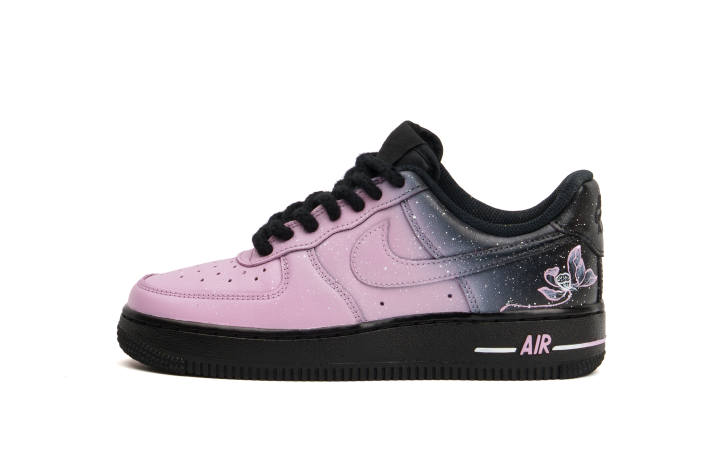 Nike Nike Air Force 1 Comfortable And Trendy Cushioning, Wear Resistant Low top Skateboard Shoes Unisex Black Pink