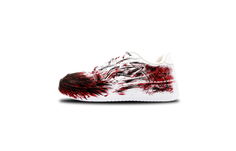 Li-Ning Li Ning Floating Boat Cushioning, Wear Resistant Low top Skateboard Shoes Unisex Red