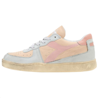 Diadora Mi Basket Low top Skateboard Shoes Men's Beige Blue