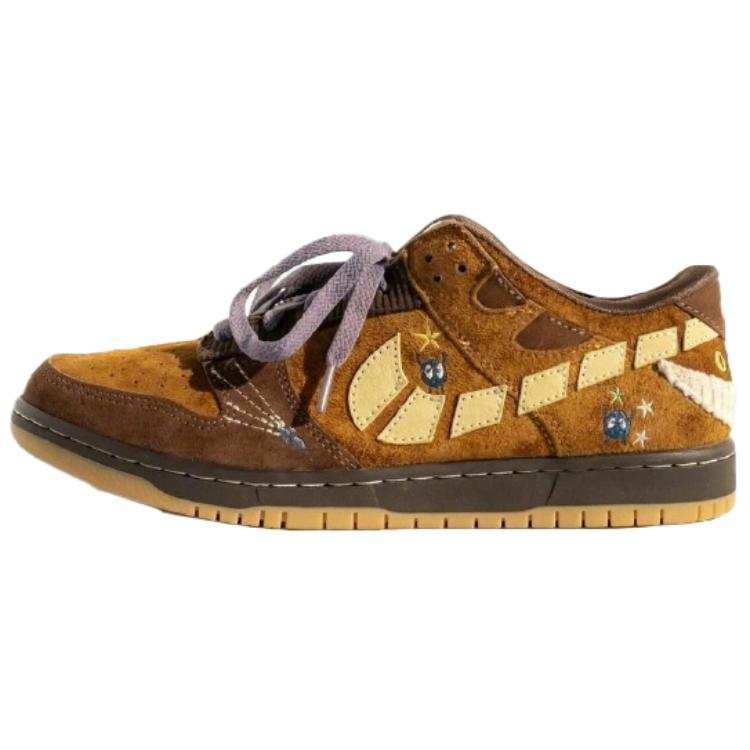 Nike Nike Dunk Slip Resistant Abrasion Resistant Low top Skateboard Shoes Unisex Brown