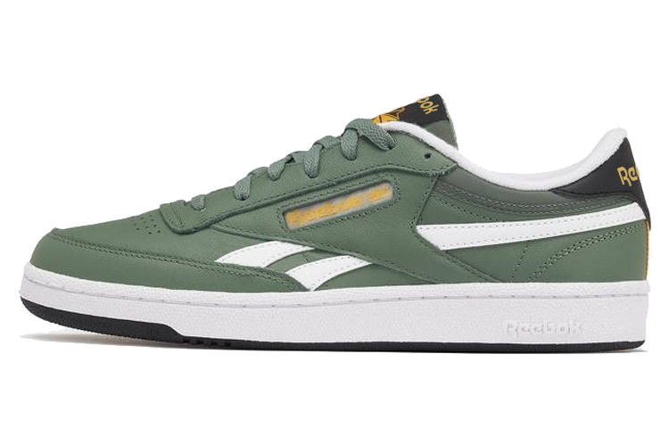 Reebok Club C Cushioning, Wear Resistant Low top Skateboard Shoes Unisex Green White