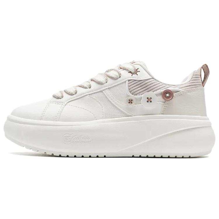 XTEP Abrasion Resistant Low top Skateboard Shoes Women's White Pink