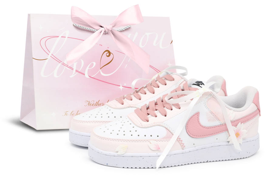 Nike Nike Court Vision 2 Skateboard Shoes Unisex Low Top White/Pink