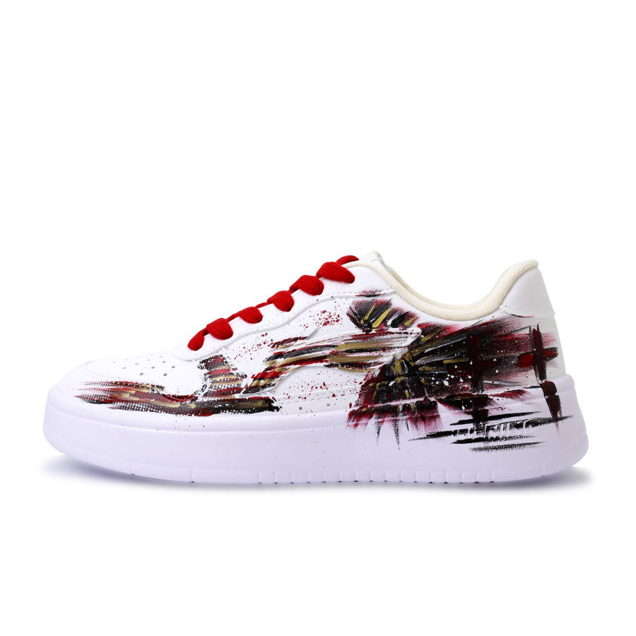 Li-Ning Li Ning Floating Boat Abrasion Resistant Breathable Low top Skateboard Shoes Unisex White Black Red Gold