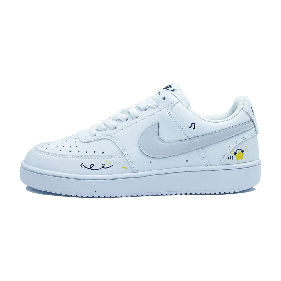 Nike Nike Court Vision 1 Sunjoy Light Low top Skateboard Shoes Unisex White Gray Yellow