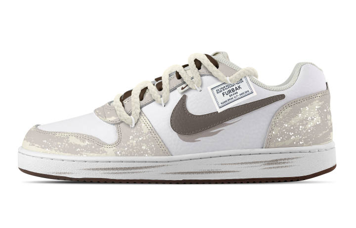 Nike Nike EBERNON Manchen Pink Star Abrasion Resistant Low top Skateboard Shoes Men's Beige Pink