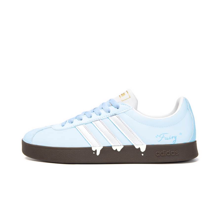 Adidas Adidas VL COURT 2.0 Ink Blue, Blue Ice Cream Abrasion Resistant Lightweight Wear resistant And Lightweight Low top