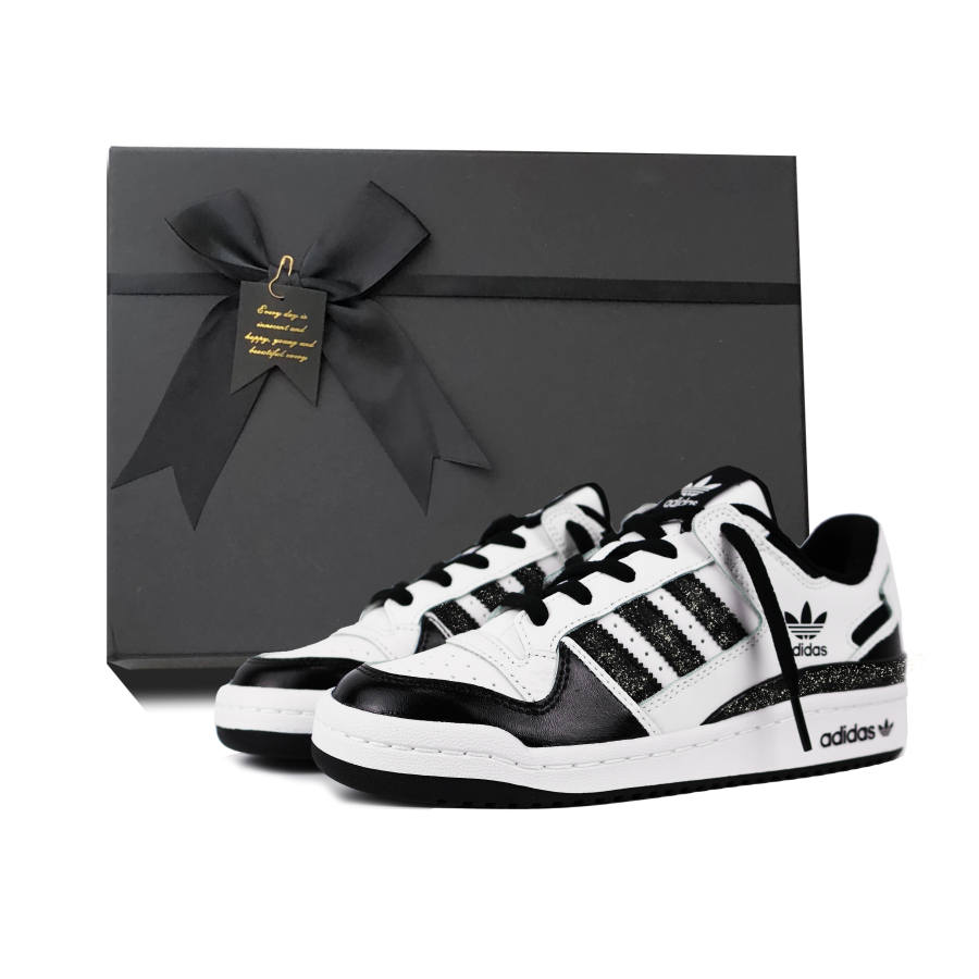 Adidas Originals FORUM Skateboard Shoes Unisex Low Top Black