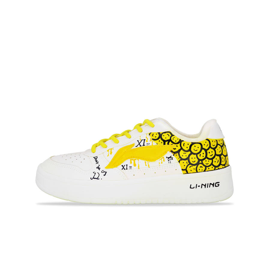 Li-Ning Li Ning Floating Boat Skateboard Shoes Women's Low Top White/Yellow
