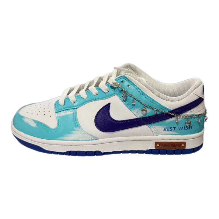 Nike Nike Dunk 'Hyper Royal' Wishing Bottle Low top Skateboard Shoes Men's White Blue