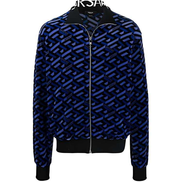 VERSACE VERSACE La Greca Print Chenille Sweatshirt
