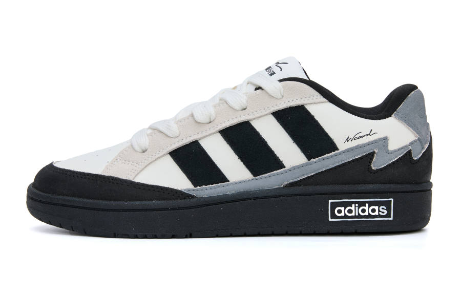 Adidas Adidas WCARD ADV Gray Tone Cushioning Abrasion Resistant Low top Skateboard Shoes Unisex Black Gray