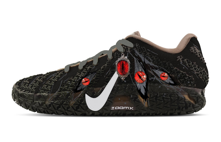 Nike Nike Ja Morant 3 Ash Eyes Thorn Abrasion Resistant Low top Basketball Shoes Men's Black Brown