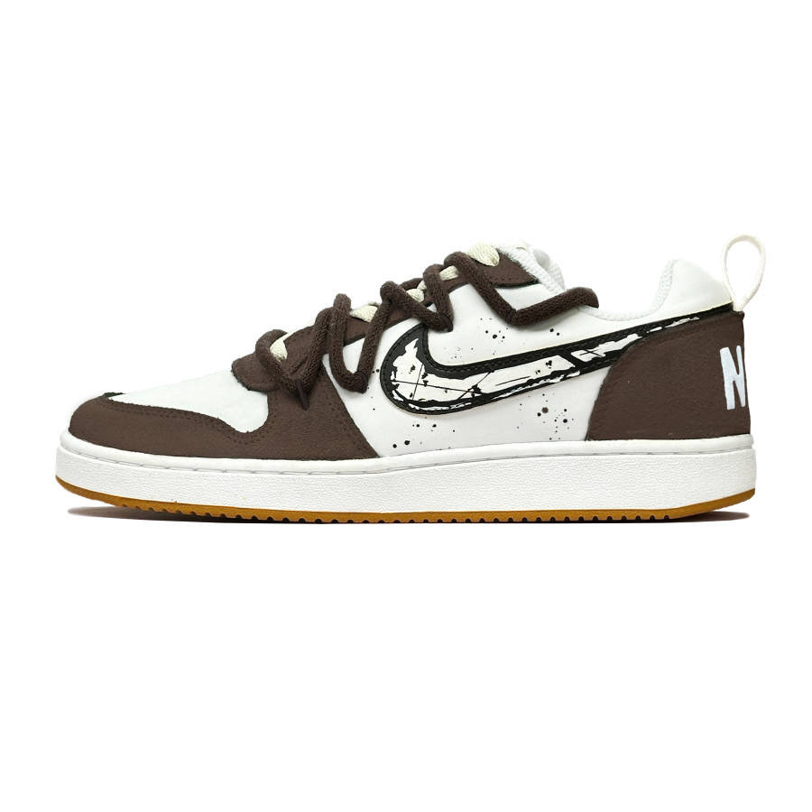 Nike Nike Court Borough Sunset Pine Abrasion Resistant Abrasion Resistant Low top Skateboard Shoes Men's Brown