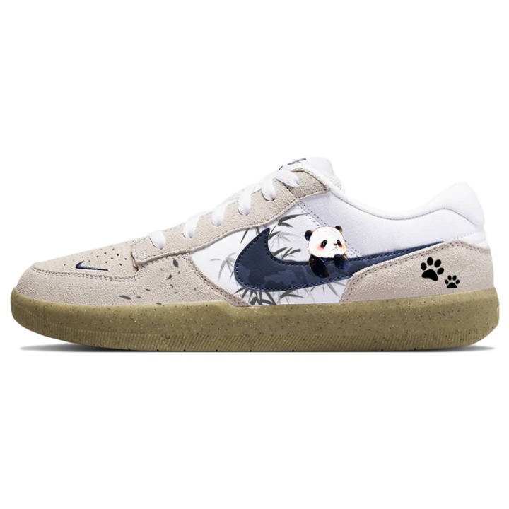 Nike Nike SB Force 58 Slip Resistant, Abrasion Resistant, Lightweight Low top Skateboard Shoes Unisex Beige Blue