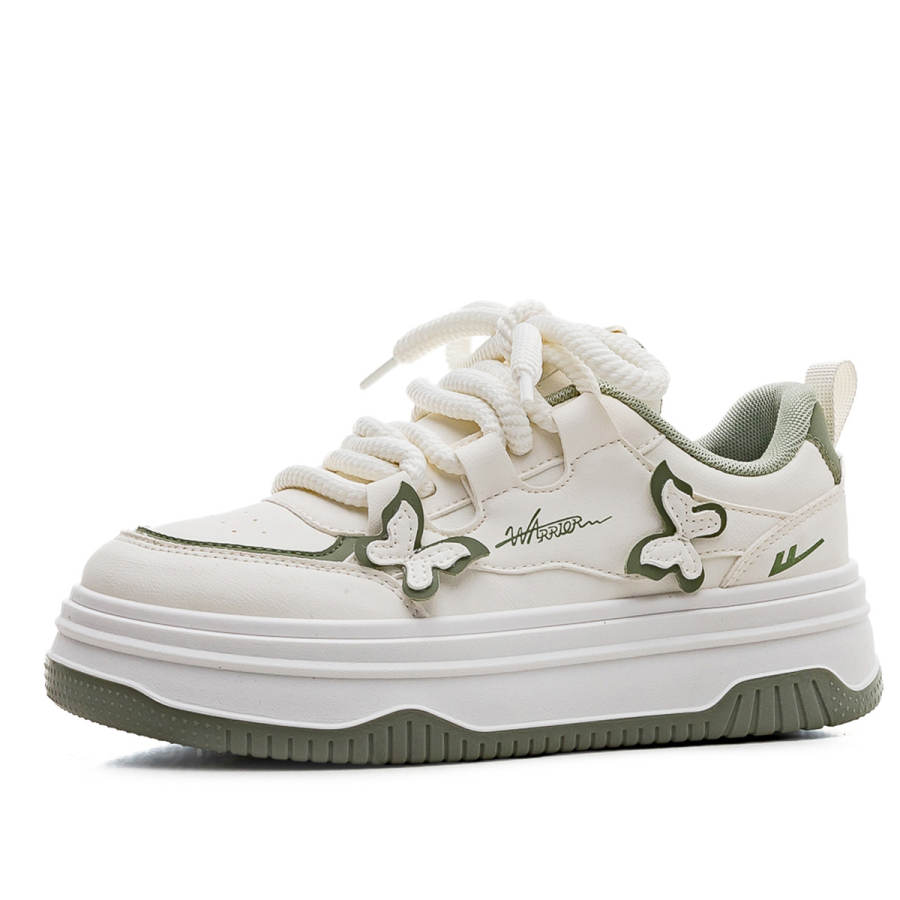 Warrior Synthetic Leather Slip Resistant, Abrasion Resistant, Lightweight Low top Skateboard Shoes Women's