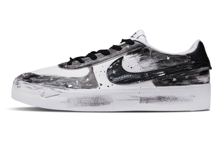 Nike Nike Court Shot Abrasion Resistant Low top Skateboard Shoes Unisex Black