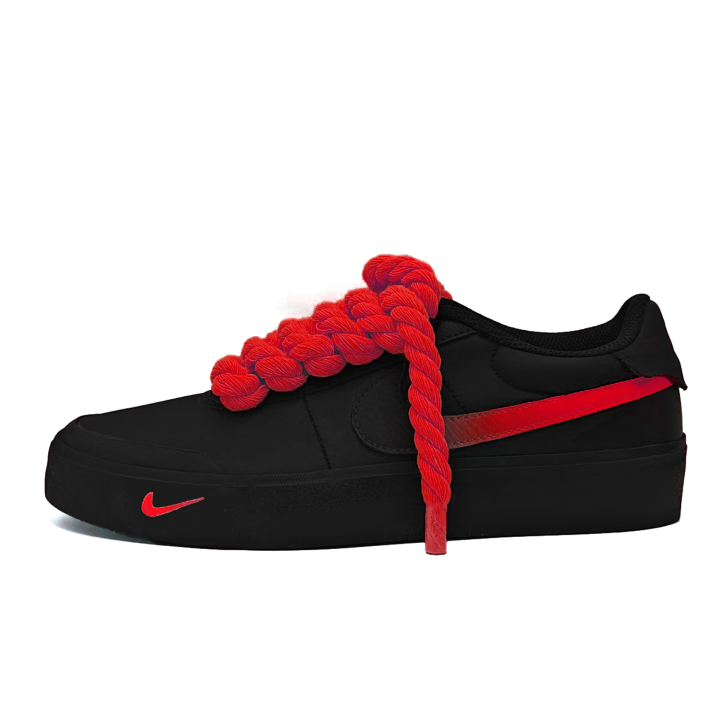 Nike Nike Court Shot Slip Resistant Lightweight Low top Skateboard Shoes Unisex Red