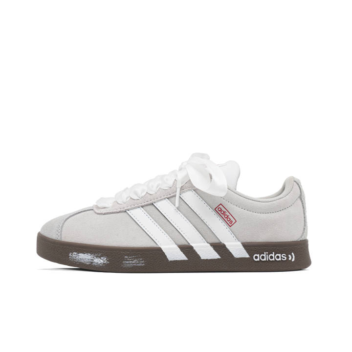 Adidas Adidas VL COURT 2.0 Elegant Simplicity Low top Skateboard Shoes Unisex Gray White