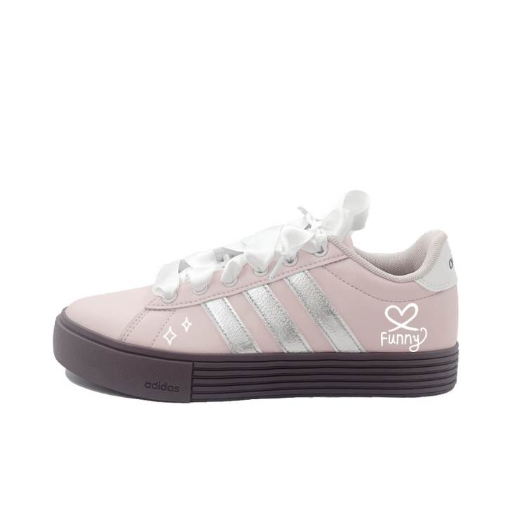 Adidas Adidas Daily 4.0 Abrasion Resistant Low top Skateboard Shoes Unisex Pink