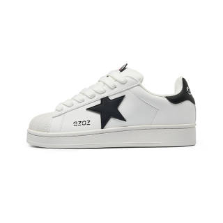 GZOZ Low top Skateboard Shoes Unisex White Black