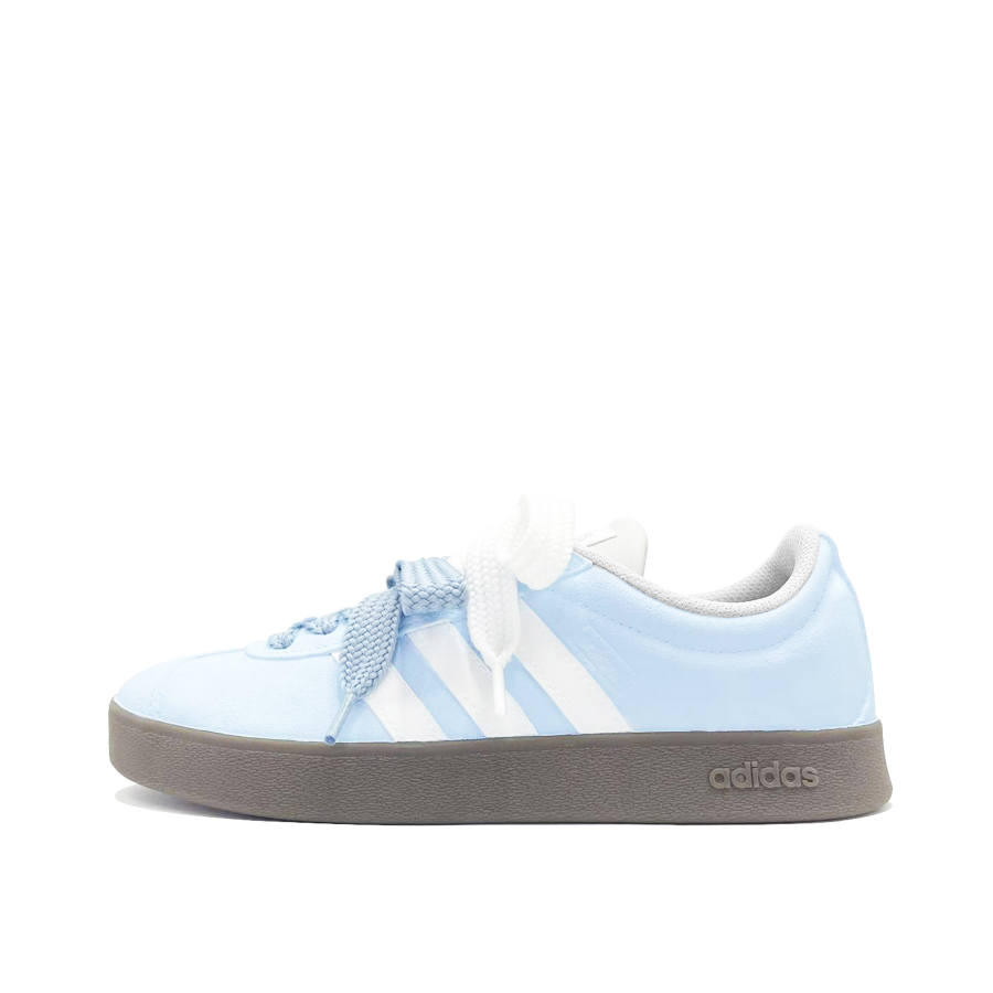 Adidas Adidas VL COURT 2.0 Blue Man Leather Lightweight Low top Skateboard Shoes Unisex Blue White