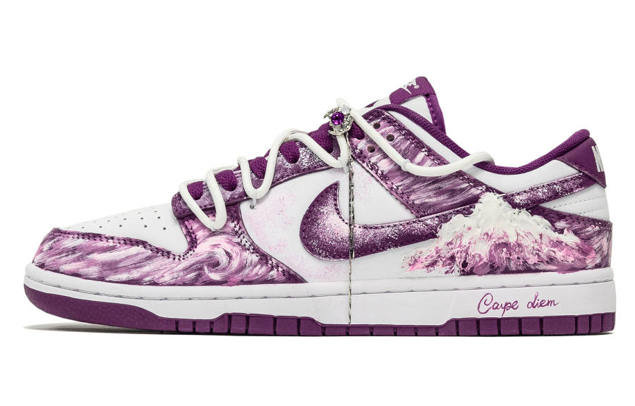 Nike Nike Dunk Fantasia, Under The Mount Fuji Abrasion Resistant Low top Skateboard Shoes Unisex Purple